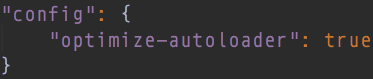 Optimize composer autoloader by configuration