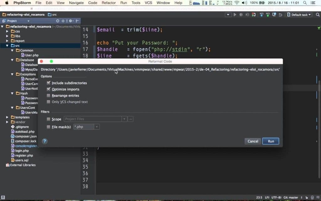 PHP - Code Style, PSR 2 Standard
