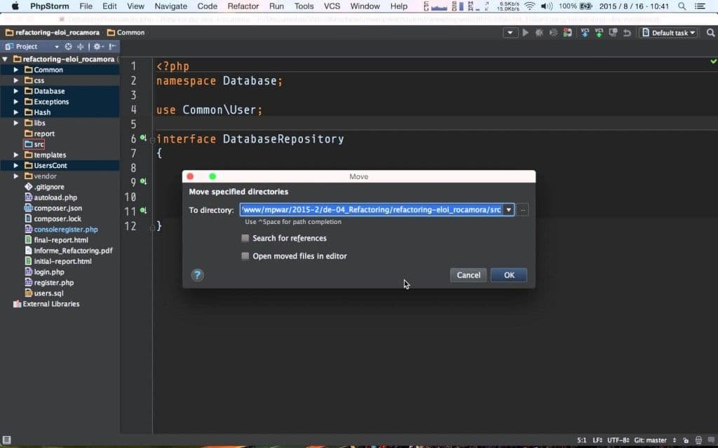 PHP - Namespaces and Composer Autoloader
