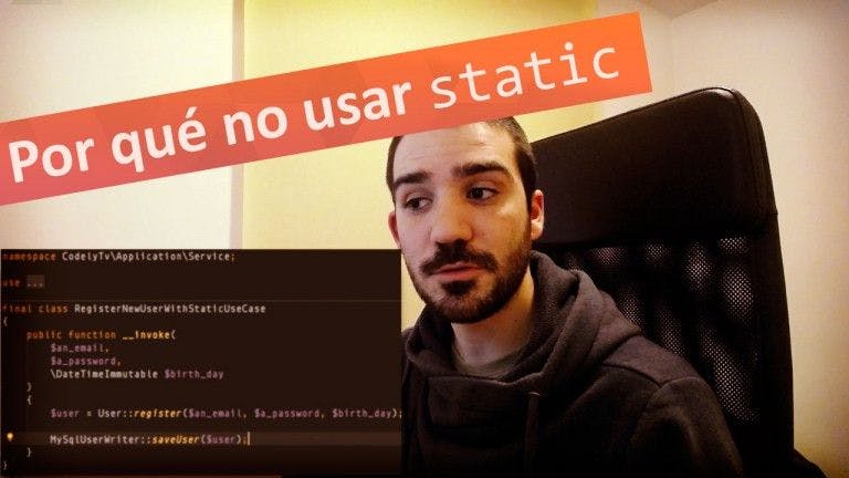 Por qué no usar static