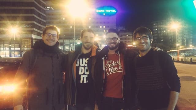 CodingStones in Barcelona for the recording