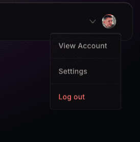 Example of Raycast user menu