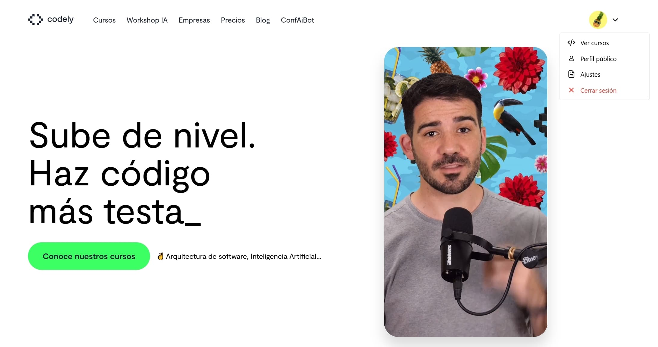 Primera versión, funcional pero muy simple