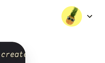 The avatar is enough to know the user menu is there