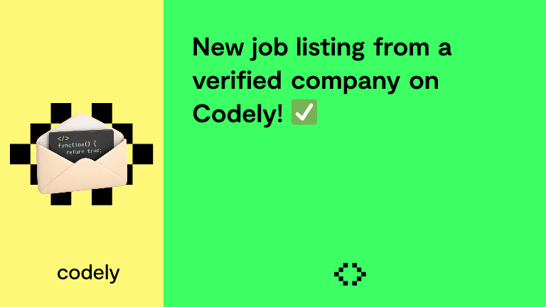 New job listing from a verified company on Codely! ✅