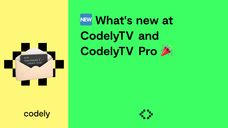 🆕 What's new at CodelyTV and CodelyTV Pro 🎉