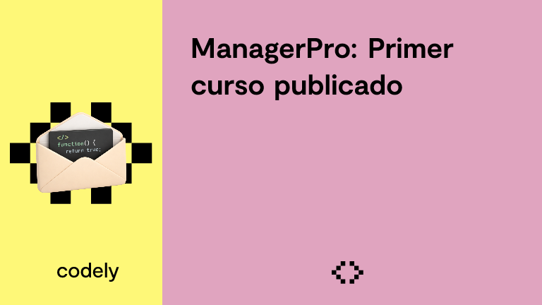 ManagerPro: Primer curso publicado
