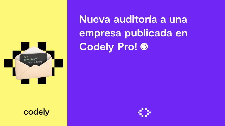 Nueva auditoría a una empresa publicada en Codely Pro! 🔝