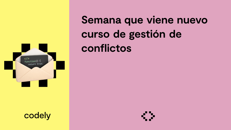 Semana que viene nuevo curso de gestión de conflictos